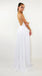 Sexy Backless Side Slit Λευκά βραδινά φορέματα Prom, Φθηνά προσαρμοσμένα Sweet 16 φορέματα, 18491