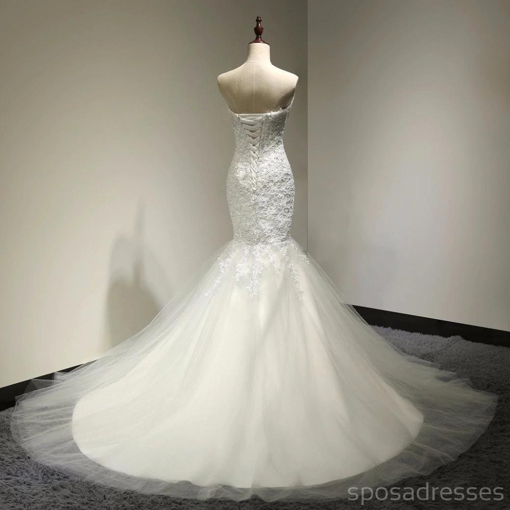 Chérie dentelle de sirène de mariage bon marché Dresses en ligne, robes de mariée bon marché, WD515