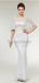 Fora do ombro Sexy Off White Lace Mermaid Evening Prom Dresses, Evening Party Prom Dresses, 12009