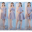 Robes de demoiselle d'honneur pas cher personnalisées courtes grises d'été en ligne, WG507
