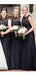 Black Lace Illusion Γοργόνα Φτηνές Μακρά Φτηνές Φορέματα Παράνυμφων Online, WG628
