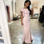 Popular rosa pálido barato sereia longo dama de honra vestidos on-line, WG550