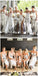 Silver Grey Side Mermaid Cheap Long Bridessaid Dresses Online, WG209