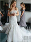 Off Shoulder Mermaid Lace Cheap Hochzeit Dresses Online, Billige Meerjungfrau Brautkleider, WD446