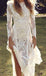 Manches longues en dentelle sirène longues robes de mariée en ligne, robes de mariée pas chères, WD532