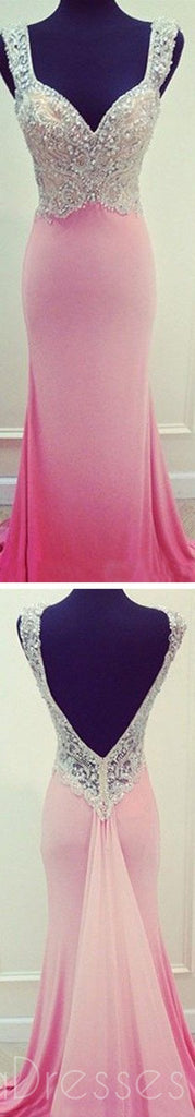 Pink Prom Kleider,Long Prom Kleider,Mermaid Prom Kleider,Open Back Prom Kleider,Abend Prom Kleider,Party Prom Kleider,Custom Prom Kleider,PD0029