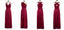 Robes de demoiselle d'honneur longues sirène rose pas cher simple en ligne, WG548