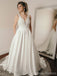 Erotisch rückenfrei V Hals richten kundenspezifische Hochzeitskleider online, WD350 aus