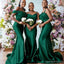 Mismatched Emerald Green Mermaid Cheap Long Bridesmaid Dresses Online,WG1281