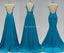 V-neck πλαϊνή σχισμή Μοναδικά μακρά φθηνά φορέματα παράνυμφων Online, WG578