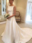 Bateau sem encosto simples aliam-se casamento barato decora vestidos de casamento online, baratos, WD518