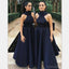 Fashion Halter Preto A-line Short Cheap Bridesmaid Dresses Online, WG552