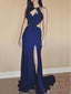 Σέξι Φθηνή Backless Πλευρά Σχισμή Royal Μπλε Γοργόνα Μακρύ Βράδυ Φορέματα Prom, 17390