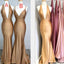 Vestidos de dama de honra baratos sexy sereia marrom incomparável online, WG570