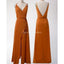 Vestidos de dama de honra simples baratos baratos queimados laranja on-line, vestidos de damas de honra baratos, WG721