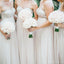 Querida Ivory Chiffon baratos longos dama de honra vestidos on-line, WG255