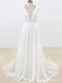 Élégant V Neck Cheap Beach Wedding Dresses Online, WD374