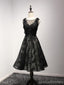 Robes de bal sexy noires à dos ouvert, petite robe noire, robes de bal courtes, robes de bal parfaites, CM207