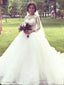 Δημοφιλή γραμμή Φθηνή Μακρύ Μανίκι Δαντελλών Γαμήλια Φορέματα σε απευθείας Σύνδεση, WD425