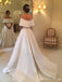 Απλό Off Shoulder A-line Φθηνά Φορέματα Γάμου Online, Φθηνά Νυφικά Φορέματα, WD445