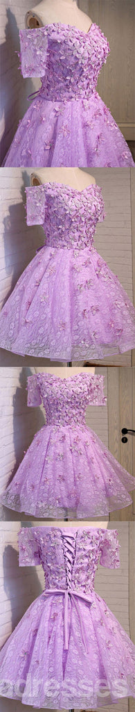 V ντεκολτέ δείτε μέσα από δαντέλα χαριτωμένο Homecoming Prom Φορέματα, προσιτές σύντομο κόμμα Prom Φορέματα, τέλεια Homecoming Φορέματα, CM305