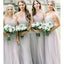 Gaze simples dama de honra longa decora vestidos de damas de honra online, baratos, WG692