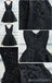 Deux Bretelles en Dentelle Noire beaucoup de Perles Homecoming Robes de Bal Abordables de soirée Courte Robes de Bal, Parfait Robes de bal, CM264