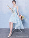 Υψηλό Χαμηλό Φως Μπλε Δαντελλών Φτηνές Φορέματα Homecoming σε απευθείας Σύνδεση, CM697