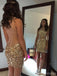 Sexy strass sirène robes de soirée serrées en ligne, CM709
