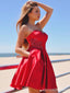 Schatz einfache rote billige kurze Heimkehr Kleider online, CM711
