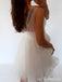 Lace Illusion Φτηνές Λευκό Σύντομο Homecoming Φορέματα Online, CM684