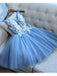 V Neck Grey Cheap Short Homecoming Dresses en ligne, CM687
