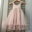 Strap perlé Sequin Top Tulle A-ligne robes de fille de fleur, belles petites robes de fille, FG066