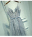 V Neckline Lace Lace Noite de Cordão, Dresses de Prom Popular Lace Party, 17190