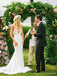Decote em V ver através da sereia vestidos de casamento baratos on-line, vestidos de noiva baratos do laço, WD438