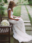 Ανοικτά πίσω μανικιών ΚΑΠ δαντελλών Νυφικά φορέματα γάμου γοργόνων μακριά, WD291