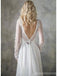 Manches longues Dentelle Backless Robes de mariée bon marché en ligne, Robes de mariée bon marché, WD543