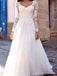 Longue A-ligne de lacet de manche robes de mariée bon marché en ligne, WD366