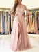 Sexy Split Blush Pink Long Sleeve Lake Evening Prom Dresses, Sexy Party Prom Dresses, 17141