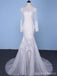 Long Sleeve Detachable Skirt Lace Mermaid Wedding Bridal Dresses, Cheap Custom Made Wedding Bridal Dresses, WD275