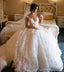 Cadarço segura gola V de vestido de bola casamento longo decora vestidos de casamento online, baratos, WD546