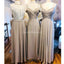 Αταίριαστη Σαμπάνια Μακριά Φορέματα Παράνυμφος Σε απευθείας σύνδεση, Φτηνές Παράνυμφοι Φορέματα, WG699