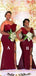 Simples Dusty Rose barato sereia longos dama de honra vestidos on-line, WG548
