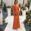 Newest Orange Mermaid Cheap Long Bridesmaid Dresses,WG1631