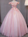 Από τον Ώμο Μια γραμμή από Δαντέλα Φτηνά Φορέματα Prom Βραδιού, Γλυκό 16 Φορέματα, 17490