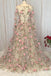 Μακριά Μανίκια Χειροποίητα Λουλούδια Μακρύ Βράδυ Φορέματα Prom, Φθηνή Γλυκό 16 Φορέματα, 18323