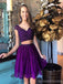 Sexy Two Pieces Cap Sleeves Billig Kurze Homecoming Dresses Online, CM529