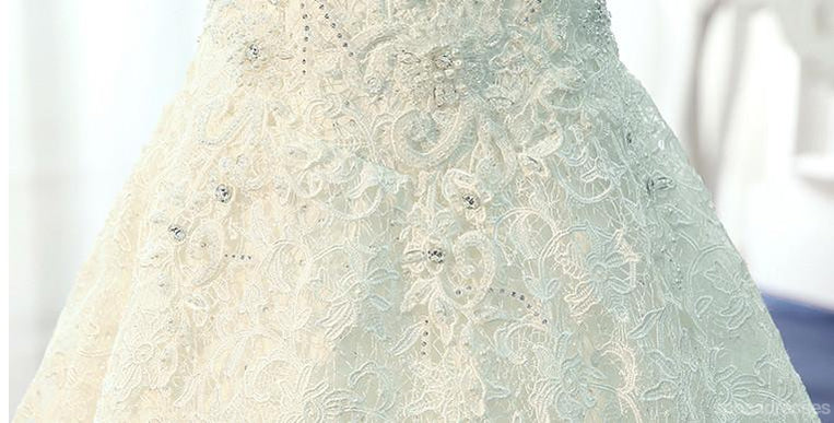Strapless A-Line Sweet Heart Lace Hochzeit Brautkleider Custom Made Brautkleider, Günstige Hochzeit, Brautkleider, WD236