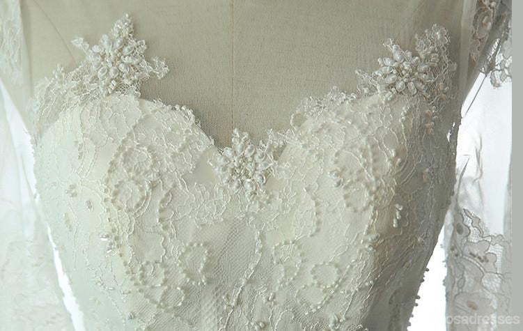 Long Sleeve Lace Mermaid Sweet Heart Hochzeit Brautkleider Custom Made Brautkleider, Günstige Hochzeit, Brautkleider, WD237