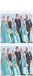 Tiffany Blue Straps Chiffon Custom Günstige Lange Brautjungfernkleider, WG241